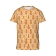 thumbnail image 4 of Wukai Pineapples Youth Unisex Short Sleeve T-Shirt for Boys, Girls, Teens, and Kids-X-Small, 4 of 7