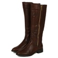 thumbnail image 5 of Nature Breeze BD76 Women Leatherette Fabric Almond Toe Knee High Riding Boot, 5 of 6