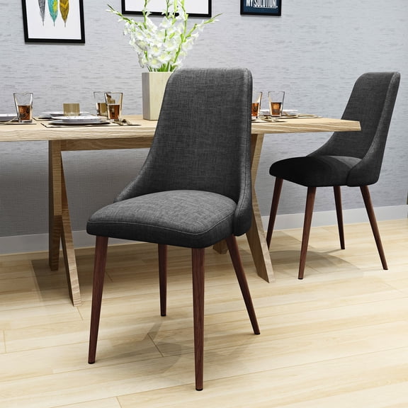 Polyester Chairs with Wood - Finished Legs | Ideal for Dining | Office Break Room