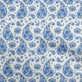 thumbnail image 1 of oneOone Viscose Chiffon Medium Blue Fabric Asian Paisley With Floral Quilting Supplies Print Sewing Fabric By The Yard 42 Inch Wide, 1 of 4