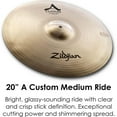 thumbnail image 6 of Zildjian A Custom Cymbal Pack with Hi-Hats, Crashes, and Ride, 6 of 10