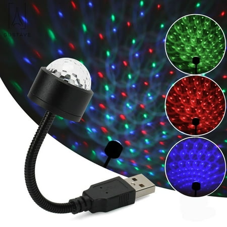 

Gustave Car USB Star Projector Light Adjustable Car Ceiling Interior Light Sound-Activated Romantic Night Light Decorations for Home Car Room Party Ceiling Plug and Play