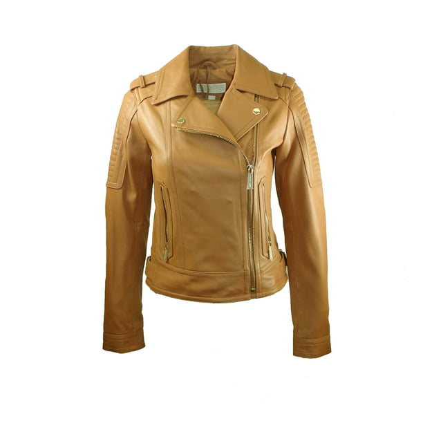 Michael Kors Asymmetric Moto Leather Jacket 