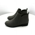 thumbnail image 5 of Sun + Stone Womens Cadee Ankle Booties GRAY Size 5.0, 5 of 6