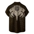 thumbnail image 5 of DGMIOCS Chemise Homme Coupe Régulière Boutonnée Douce Entretien Facile Marron m, 5 of 5