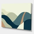 thumbnail image 3 of Designart Abstract Geometric Landscape With Hills Canvas Wall Art, 3 of 4