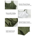 thumbnail image 6 of SYKT Women's One Piece Swimsuit Ruched Tummy Control Square Neck Bathing Suits, 6 of 7