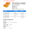 thumbnail image 2 of Engine Air Filter Set 2 - Compatible with 2011 - 2022 Ram 5500 6.7L 6-Cylinder - Autopart Premium, 2 of 2