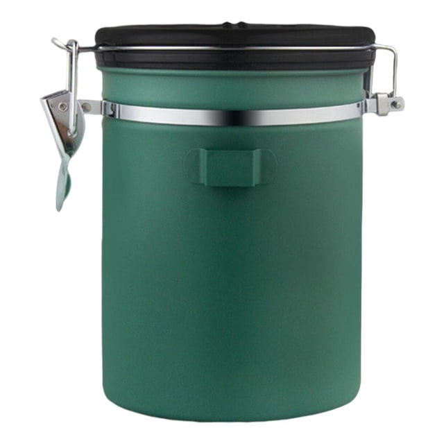 Bote de café hermético Bote De Azúcar Para Café Tarros Herméticos De Almacenamiento De Cocina De 1500 Ml Verde Verde Magideal Bote de café hermético