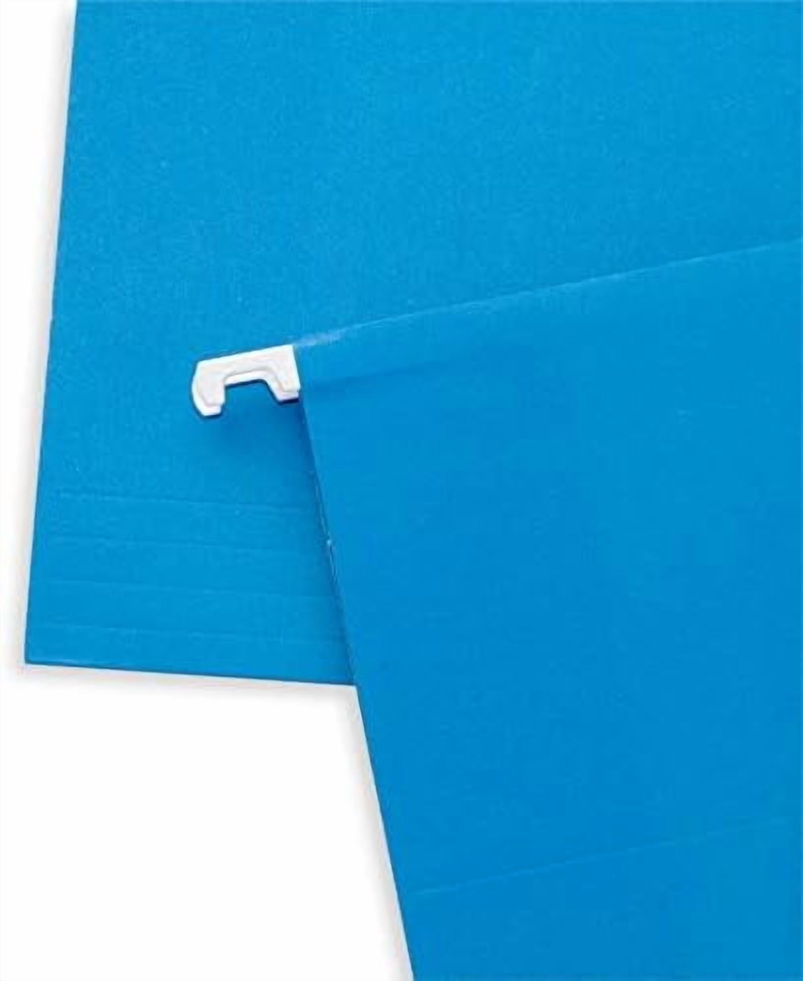 Hanging File Folders, 25 Reinforced Hang Folders, Designed for Home and Office Color Coded File Organization, Letter Size, Blue, 25 Pack