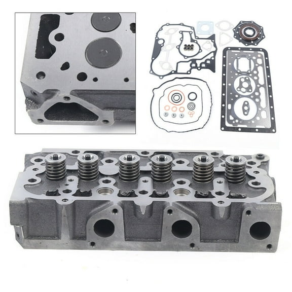 Complete Cylinder Head Gasket Kit 1G962-03045 for Kubota Engine D902 ZD323 Engine Complete Cylinder Head w/ Valves & Full Gasket Kit For Kubota D902 RTV900 Cylinder Head Full Gasket Kit