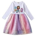 thumbnail image 1 of Gabby Cats Robe pour Bébé Fille Enfants Gabby Vêtements de Maison de Poupée Carnaval Cosplay Costume Enfants Robe Décontractée à Manches Longues avec Sac, 1 of 5