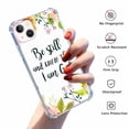 thumbnail image 2 of Be Still and Know ,Bible Quote Case for iPhone 13 Mini ,Aesthetic Art Design Pattern TPU Shock Proof Cover Case, 2 of 5