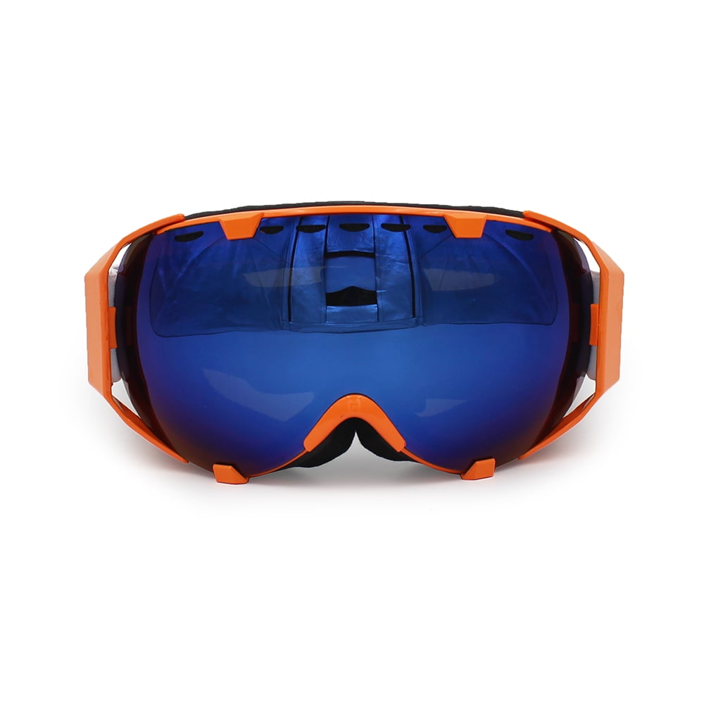 Ediors Windproof Snowmobile Ski Snow Goggles Eyewear Anti Fog Double Lens All Mountain UV Protection (105-5, Revo... by Ediors