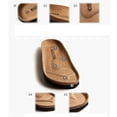 thumbnail image 6 of Men's Cork Slippers Outdoor Women Men Couple Beach Sandals, 6 of 6