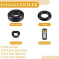thumbnail image 6 of Unique Bargains Fuel Injector Seal O Ring Car O-Ring Rebuild Repair Kit for Toyota NBR Rubber Black - 6 Sets, 6 of 6