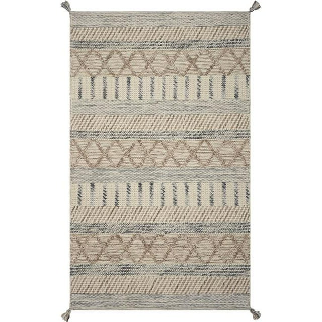 HomeRoots 349797 Tapis en Polyester Grège 5 x 7 Pieds