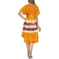 thumbnail image 3 of HAPPY BAY Women's Relaxed Pullover House Wear Dresses 1X-2X Nutmeg_AC1072, 3 of 4