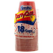 Plastic Cup 16oz Red 18 Count by Kordite