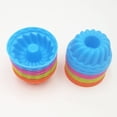 thumbnail image 1 of FUTUREORYY 12Pcs Silicone Cupcake Mould Set for Cake Baking Reusable Muffin Cups in Assorted Colors Oven Safe, 1 of 8