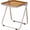 Tawny, variant on 16.2"×14.1" Acrylic Folding Side Table, Portable Lightweight End Table, Sturdy Metal Frame and No Assembly Required, Space-Saving Design for Living Room, Bedroom and Small Room, Tawny