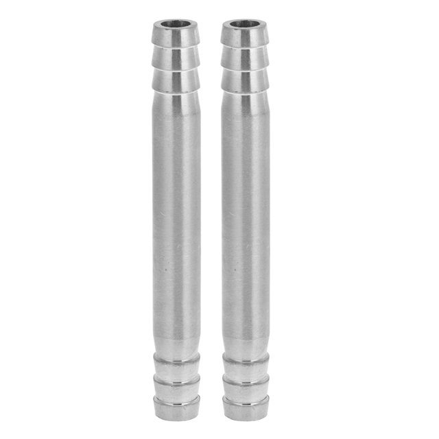 Conectores de manguera Barb de Unique Bargains para aire, agua, aceite, gas, combustible de 15/32" 2 Pcs de acero inoxidable 304, longitud de 3.9"