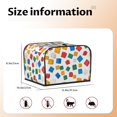 thumbnail image 2 of Toasting Machine Cover 4 Pieces 12.4×10.6×8.3in Dust-Proof Explosion-Proof Waterproof And Wear-Resistant Hollow Bottom Multicolored Building Block (12), 2 of 7