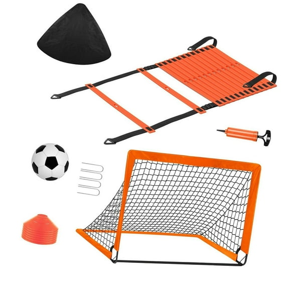 Colaxi Kids Soccer Goal Popup Soccer Net Portable Easy Assembly Practice Net Outdoor Sports Game Football Goal Soccer Training Gear