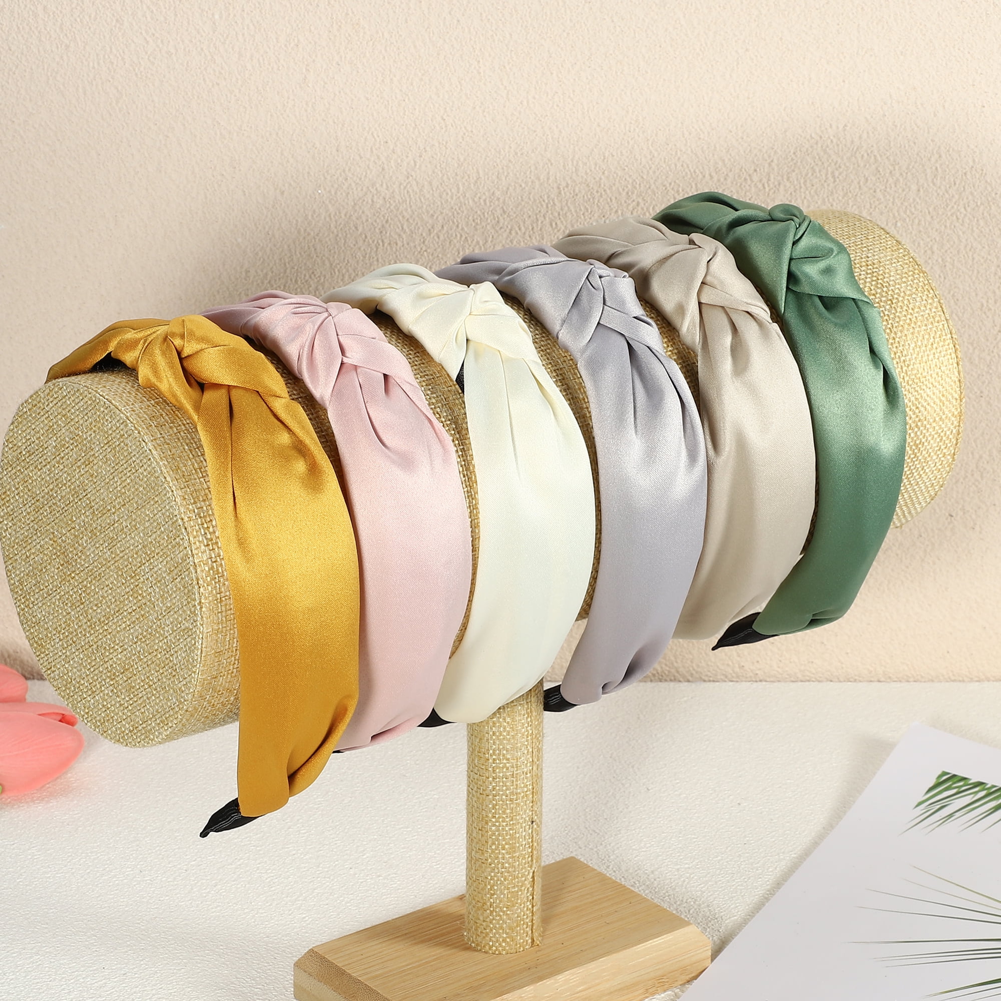 Unique Bargains Silk Knotted Headband Hairband for Women 1.2  display picture 1