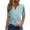 Blue, variant on White Summer Tops for Women Short Sleeve Elegant Blouses for Women Sexy Night Club Shirts for Women Dressy Casual Plus Size