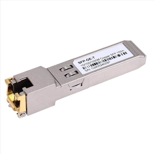 MóDulo Interruptor RJ45 Gbic 10/100/1000 Conector Cobre Puerto Gigabit Ethernet 1 Pieza