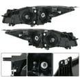 thumbnail image 4 of munirater Halogen Headlight Assembly Set Replacement for 2010 2011 2012 2013 Mazda 3 Left & Right Pair Headlamp BBM4510L0K BBM4510K0K, 4 of 5