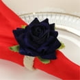thumbnail image 3 of Apmemiss Clearance 4 Pcs Artificial Rose Flower Napkin Rings, Red Silk Rose Flower Napkin Buckles Rings Faux Rose Flower Napkin Fake Floral Napkin Ring Holder for Home Kitchen Weddings Table Decor, 3 of 3