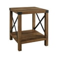 thumbnail image 4 of Walker Edison Magnolia Metal X End Table, Reclaimed Barnwood, 4 of 11