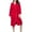 Red, variant on qolati Robes for Women Waffle Knit Kimonos Bathrobe Lightweight Nightgown Loungwear Soft Spas Robe for Unisex