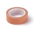 thumbnail image 2 of 1roll DIY Scrapbook Decorative Paper Tapes Adhesive Tapes Grid Pattern Orange 15mm about 10m/roll, 2 of 2