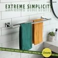 thumbnail image 3 of KOKOSIRI Bathroom 24 Inch Towel Bars Double Bath Towel Holders Wall Mount Polished Chrome B5005CH-L24, 3 of 9