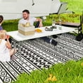 thumbnail image 2 of Outsunny 6ft Folding Picnic Table, Plastic Camping Table with Carry Handle, 2 of 10