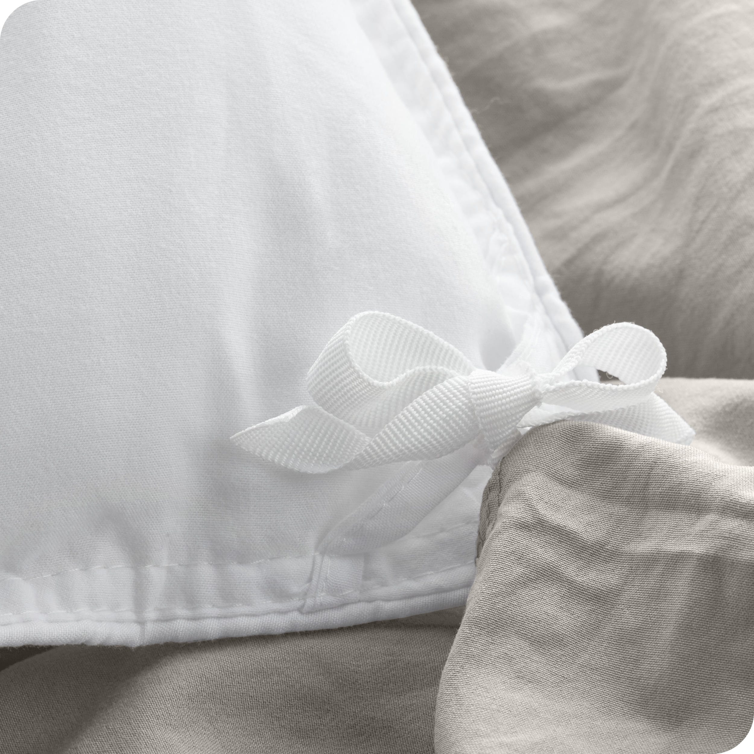 Bare Home Washed Duvet Cover Set - Ultra-Soft - Premium 1800 Collection - 3 Piece - King/Cal King, Fog