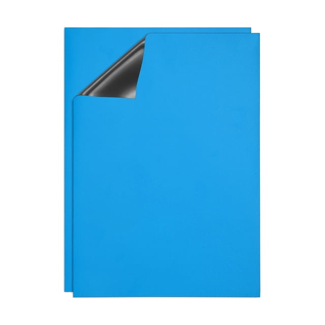 Tableau Effaçable à Sec, A4 2 Pack Tableau de Calendrier pour Réfrigérateur Aimants Tableau Blanc, Bleu