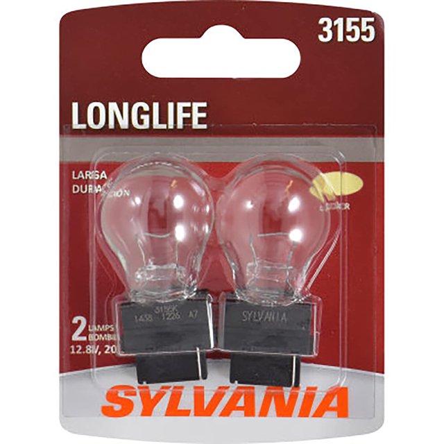 SYLVANIA - 3155 Miniatura de larga duración - Bombilla ideal para luces de circulación diurna (DRL) y luces de marcha atrás/marcha atrás (Contiene 2 bombillas)