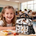 thumbnail image 4 of Kuiaobaty Dachshund Corgi Print Backpack and Lunch Box Set for Boys Girls Westie Paw Print Lunch Bag and Pencil Case with Zipper Large Capacity Backpack with Pencil Pouch for School Daily Use, 4 of 7