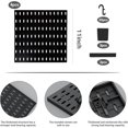 thumbnail image 2 of YIQXKOUY 22" x 22" Pegboard Combination Wall Organizer Kit Including 4 Pieces Peg Board and 36 Accessories Modular Hanging Wall Mount Display Peg Board Panel Kits for Home, Bedroom, Office, Bathroom, 2 of 8