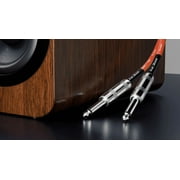 1/4 to 1/4 Male Jack Speaker Cables (2 Pack) by Fat Toad 25ft Professional Pro Audio Red DJ Speakers PA Patch Cords Quarter Inch 12 AWG Gauge Wire for Amp, Music Studio Recording & Stage Gear