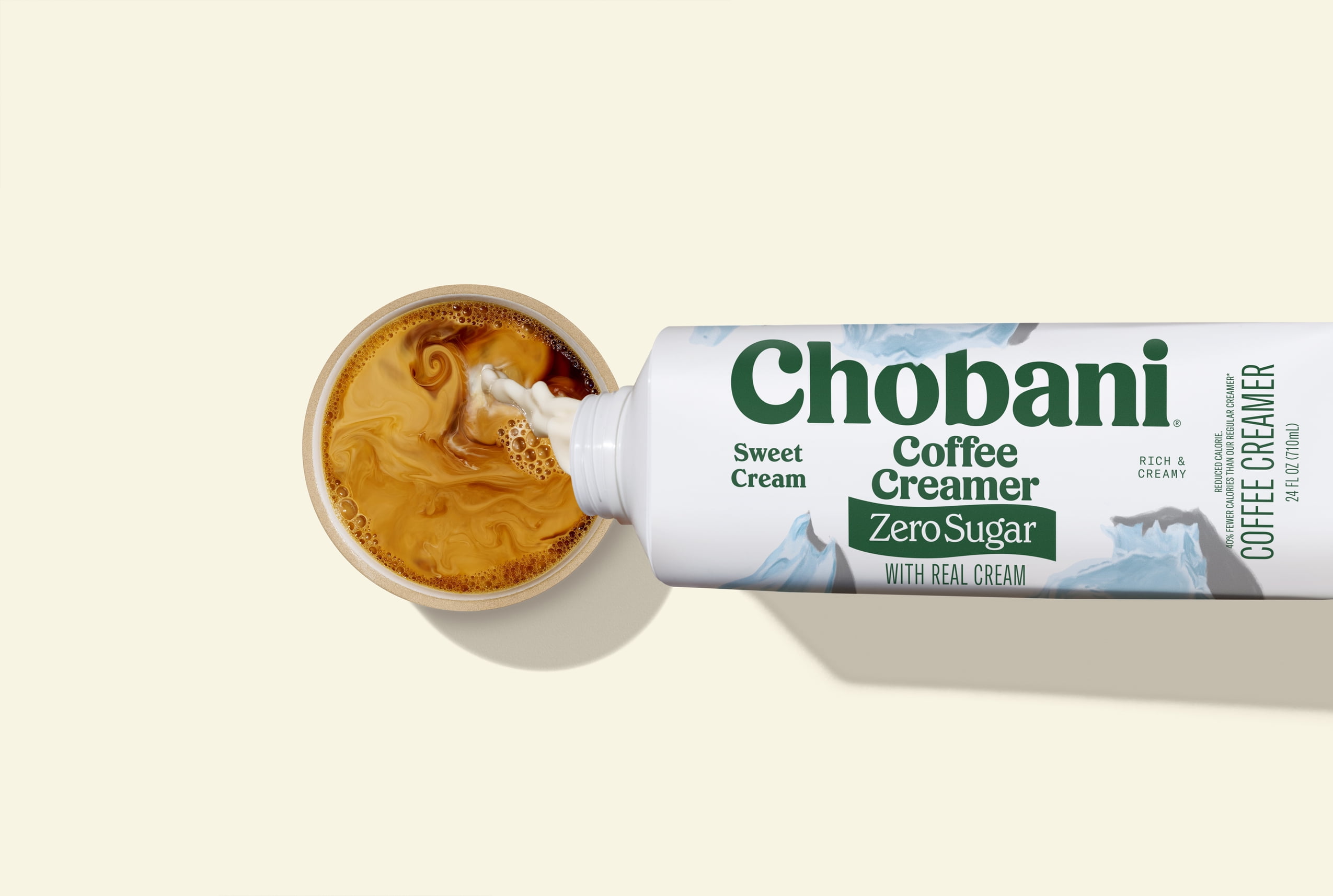 Chobani Zero Sugar Coffee Creamer Sweet Cream 24 fl oz Carton