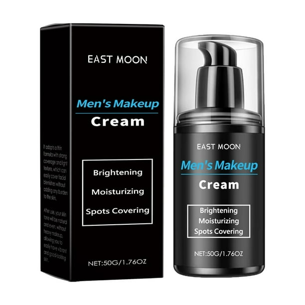 Crema para aclarar la piel Maquillaje masculinoCrema para iluminar, Maquillaje masculinoCrema, Corrector hidratanteCrema para hombres, Corrector natural, Corrector refrescante de poros LazyCream (Comp