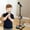 Black, variant on ChicYu Childrens Microphone Toy with Dazzling Lights Boys Girls Microphone Stand Play Songs Singing Performance Toy