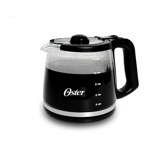 Jarra de Repuesto para Cafetera, 12 Tazas, 16.1 cm de Altura, Compatible con Modelos Oster BVSTRC12, BVSTDC12X, BVSTDCP12X