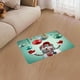 thumbnail image 3 of Alfombra antideslizante absorbente de franela festiva de Papá Noel y alce rectangular para cualquier habitación M, 3 of 7