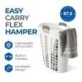 thumbnail image 4 of Gracious Living Easy Carry Flex Hamper, Ventilated Laundry Basket (5 Pack), 4 of 10